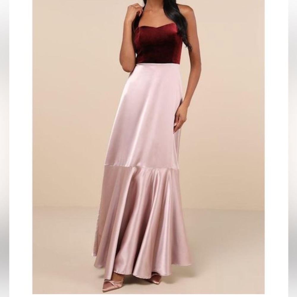 Pink and red cocktail/formal dress